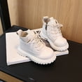 thumbnail image 4 of Dakaela Baby Boys Girls Combat Ankle Boots Little Kids Toddler Chelsea Fall Winter Snow Hiking Work Booties Leather Outdoor Shoes White 6.5, 4 of 6