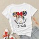 thumbnail image 1 of Disney Minnie Mouse Princesses Women's T-shirt 2023 Fashion Sweet Style Cute Girl Clothes Summer Casual Vacation Female T ShirtKids-12T(1pc) Gao Jinjia LED, 1 of 2
