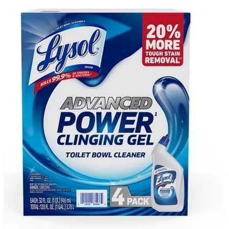 Lysol Advanced Toilet Bowl Gel Cleaner 32 Fl. Oz., 4 Pk.