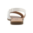 thumbnail image 3 of Journee Womens Brinsley Croco Texture Sling Back Flat Sandals, Widths Available, 3 of 9