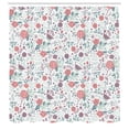 thumbnail image 2 of Ambesonne Floral Shower Curtain, Shabby Blooms Nature Print, 69"Wx75"L, Pale Seafoam, 2 of 4