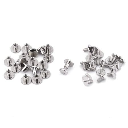 Leather Belt Repair Rivets20Pcs/set Brass Threaded Flat Flat Head Screw ...