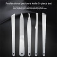 thumbnail image 2 of SIEYIO Manicure Pedicure Tools Stainless Steel Ingrown Toenail Correction Foot Callus File Blade Dead Skin Remover Nail Knife, 2 of 17