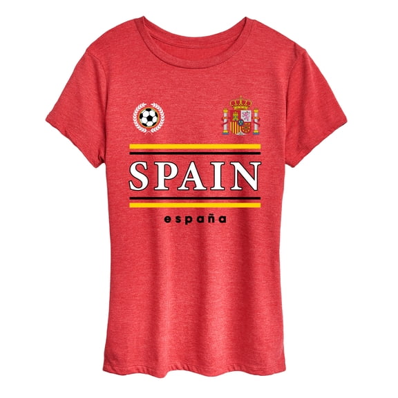 Instant Message - Spain Soccer Jersey - Women's Short Sleeve Graphic T-Shirt