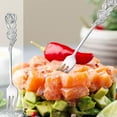 thumbnail image 1 of Christmas Stainless Steel Rose Spoon Fork Stirring Spoons, Dessert Forks, Premium Material, Elegant Design, For Holiday Gifting, Kitchen Tableware Decor, Serving & Stirring Utensils | Metal, E, 1 of 9