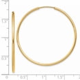 thumbnail image 3 of 14k 1.5mm Polished Round Endless Hoop Earrings in 14k Yellow Gold, 3 of 3