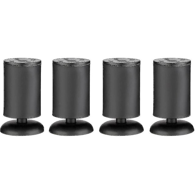 4 Uds patas de muebles engrosadas ajustables menos acero cilíndrico Metal Tabgs sofá pata