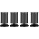 thumbnail image 1 of 4 Uds patas de muebles engrosadas ajustables menos acero cilíndrico Metal Tabgs sofá pata, 1 of 3