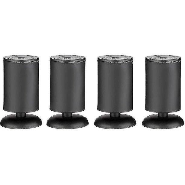 4 Uds patas de muebles engrosadas ajustables menos acero cilíndrico Metal Tabgs sofá pata
