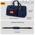 thumbnail image 4 of TRIPGEAR Large 60L 2-in-1 Convertible Sports Bag, Multi-functional Travel Duffle with Shoe Compartment for Daily Use, 4 of 7
