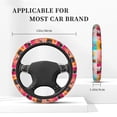 thumbnail image 3 of Gaeub Colorful Dog Cat Collage Breathable Stretch Elastic Steering Wheel Cover, Cool in Summer and Warm in Winter, Universal 15 inch, 3 of 6