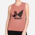 thumbnail image 2 of What Christmas Cat Women's Muscle Tank 2X-Large Desert Pink, 2 of 5