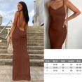 thumbnail image 1 of Suspender Y2K Backless Black Dress Summer Sexy Retro Long Dresses Beach Party Sleeveless Skims Big Open-Back Fishtail ClubwearM Gao Jinjia LED, 1 of 2