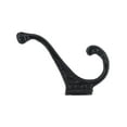 thumbnail image 3 of Richelieu BP92344900 4-5/8" Double Iron Coat Hook - Black, 3 of 4