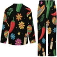 thumbnail image 6 of Top-kevin Women's Pajama Sets Pizza Slice Pattern Long Sleeve Lounge Sets Pjs Sleepwear with Pockets, 6 of 12