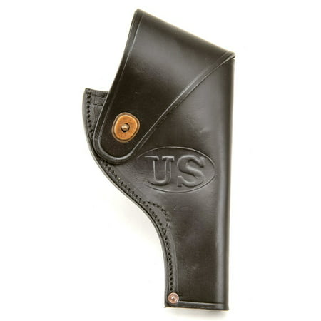 US Smith & Wesson Victory Model Revolver Holster in Black Leather .38 Special Marked JT&L MRT June 1966
