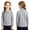 Gray#02, variant on Grblisyd Boys Girls School Uniform Long Sleeve Polo Shirt Button Closure Comfortable & Soft Back to School Top