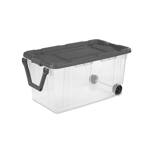 Sterilite 151L Wheeled Industrial Tote - Flat Gray, 151L