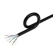 Cat6 Ethernet Cable, 1000ft Bulk Pull Box, 23AWG Solid UTP LAN Wire, 550MHz RJ45 Network Cable, Copper Clad Aluminum (CCA), Black, Cables Direct Online