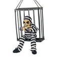 thumbnail image 4 of Scary Prison Caged Dead Prisoner Cage Specter Statue Photo Prop Skeleton Toy for Style D, 4 of 8