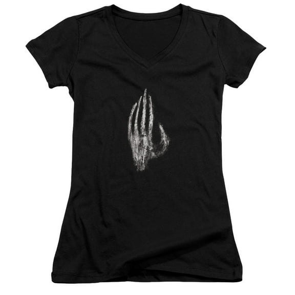 Lord of the Rings Hand Of Saruman Junior Women's T-Shirt V-Neck Black