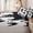 Black White Gray, variant on Erosebridal Neon Hockey Player Print Zipper Twin Comforter Sets with Fitted Sheet and 2 Pillowcases,Glow Skater Dark Rink Star Accent Zipper Bedding Set,Cyan Purple,4-Piece,Black Reversible