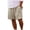 Beige, variant on WREESH Men's Linen Shorts Casual Solid Elastic Waist Straight Short Pants Sport Shorts with Pockets Beige