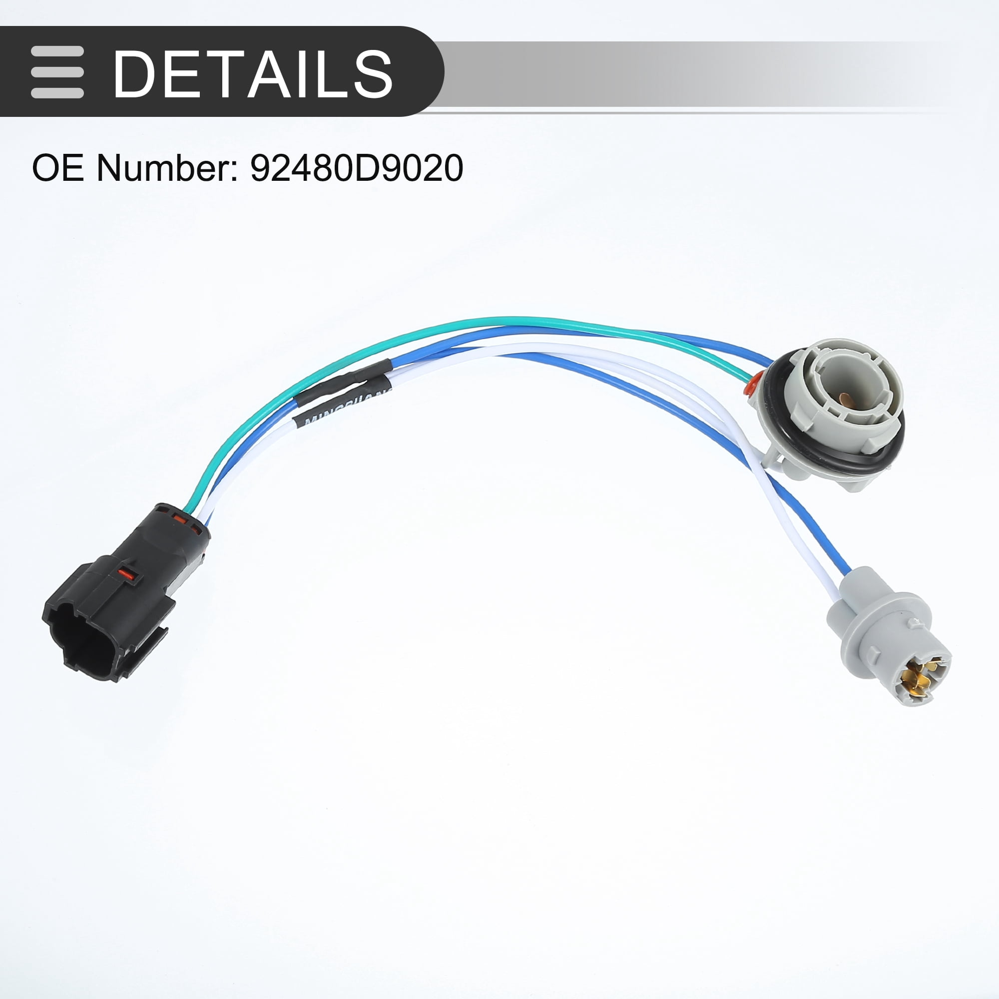 Unique Bargains Tail Light Socket Wiring for Kia Sportage 2016-2019 Plastic No.92480D9020