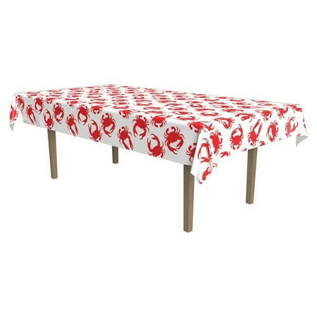 

54 x 108 in. Crab Print Tablecover