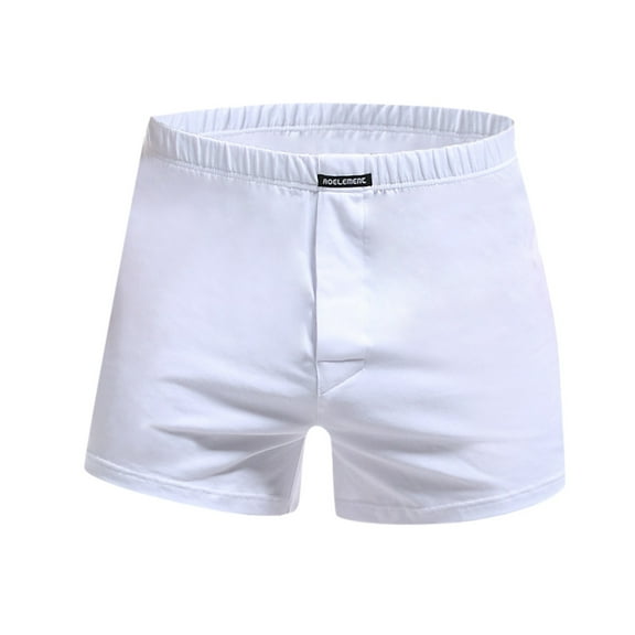 khonts,Men's Boxer Briefs Classic Relaxed Fit Underwear Stretch Moisture Wicking Underpants White XL