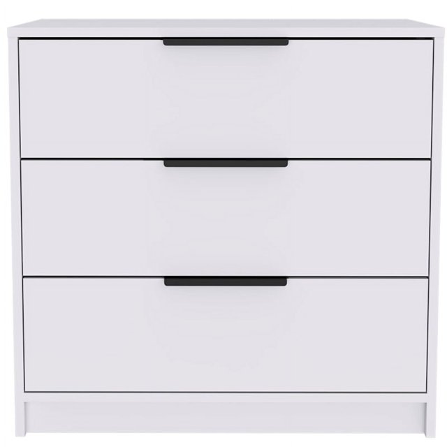 Trent Home Commode Moderne à 3 Tiroirs en Bois d'Ingénierie en Blanc