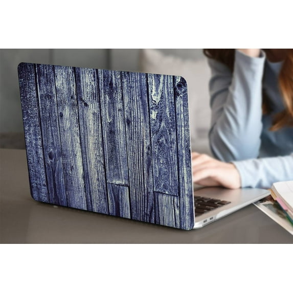 KSK KAISHEK Hard Shell Case Cover Only for 2010/2013/2014-2017 Released Old MacBook Air 13 inchs with No Touch No USB-C Model: A1466/A1369 Wood grain A 75 + Black Keyboard Cover