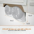 thumbnail image 2 of Modern Leisure® Sport RV Wheel Cover, Dual Axle, 27-30", White, 2 of 13