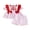 Pink, variant on Loicainy Baby Toddler Girl 4th of July Outfits 6 12 18 24 Months 2T 3T 4T Short Sleeve Embroidery Ruffle Tops and Shorts Set Summer Clothes