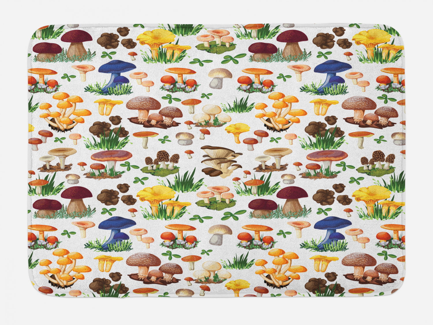 Mushroo and Rainbow Soft Anti-Slip Door Mats Kitchen Bedroom Bathroom Carpet Rug 