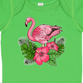 thumbnail image 4 of Inktastic Flamingo with Tropical Flowers Boys or Girls Baby Bodysuit, 4 of 5