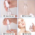 thumbnail image 5 of Spray Bottle, 1oz/30ml Small Plastic Fine Mist Spray Bottles, Mini Empty Travel Bottles with Funnels and Labels 6 Pack, 5 of 5