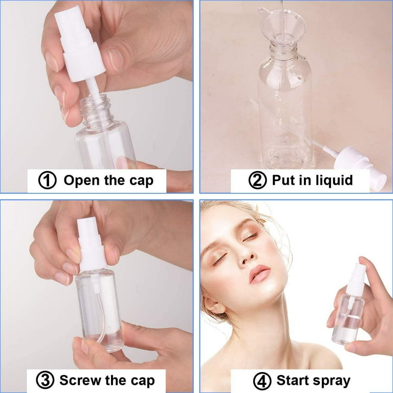 Spray Bottle, 1oz/30ml Small Plastic Fine Mist Spray Bottles, Mini