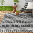 thumbnail image 2 of Nicole Miller New York Patio Country Odina Southwest Tribal Indoor/Outdoor Area Rug, Black/Grey, 7'9"x10'2", 2 of 9