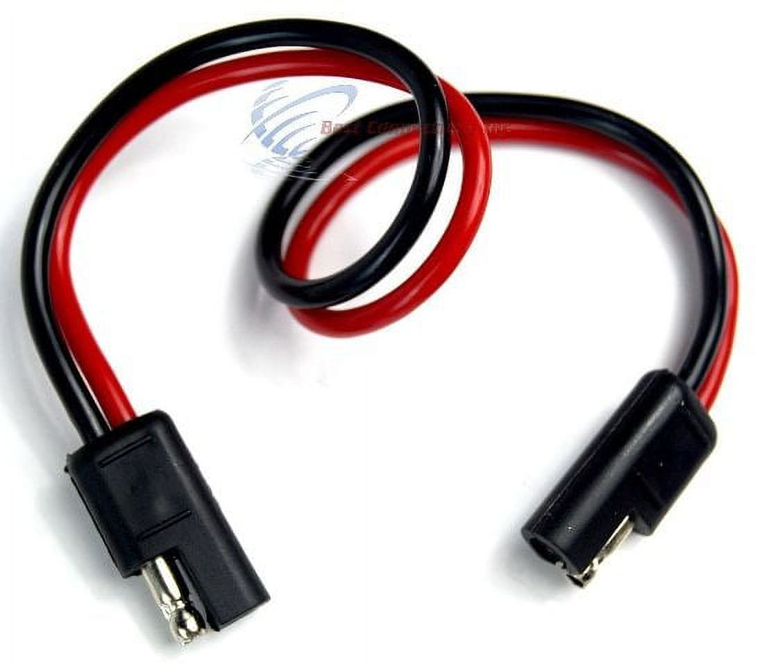 20 PIECES 12 GA 12" QUICK DISCONNECT POLARIZED INLINE POWER CABLE WIRE HARNESS