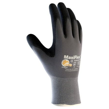Dotted Palm Grip 34-844/S Seamless Knit Nylon Glove with Nitrile Coated Micro-Foam Grip on Palm and Fingers, Micro Dot Palm, This Product is G-Tek Maxiflex Endurance, Nitrile.., By MaxiFlex Endurance ()