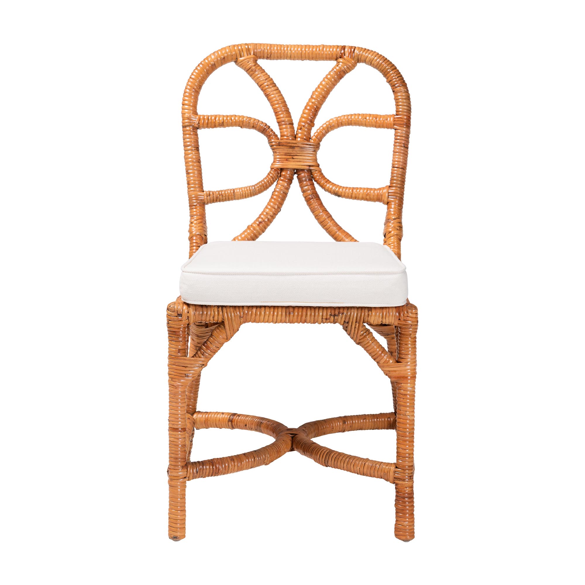 bali & pari Alondra Boho Dining Chair, Light Honey