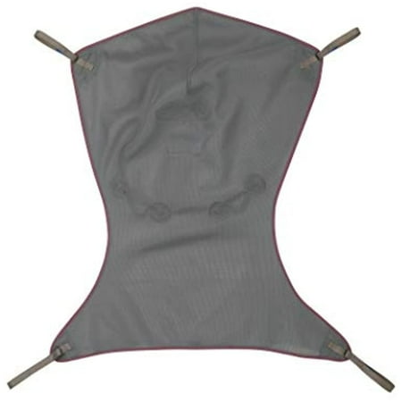 Invacare Premier Comfort Full Body Sling for Patient Lifts, 500 lb. Capacity, Spacer Fabric, Medium, 2485777, Binding; Purple, Body; Gray