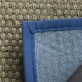 thumbnail image 6 of SAFAVIEH Natural Fiber Arbor Bordered Area Rug, Natural/Light Navy, 6' x 6' Square, 6 of 10