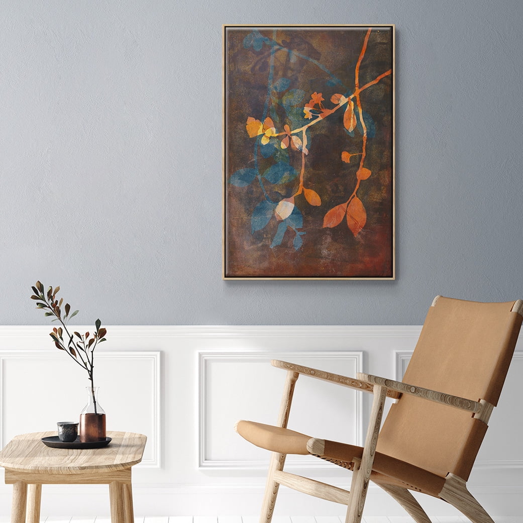 Branching Out V Framed Premium Gallery Wrapped Canvas - Ready to Hang - 17 x 25 - Natural Wood Floating Frame