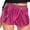 Hot Pink, variant on QIJUNTUO Fashion Women Quick Drying Casual Solid Shorts Pants Athletic Shorts for Women Black