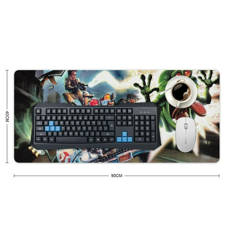 Ghostbusters Movie Mouse Pad Extended Gaming No sliped Large Desk Mat Stitched Edge Keyboard Mat Mousepad