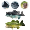 thumbnail image 4 of SHISUYAN 2pcs Bass Fish Model Large Mouth Bass Model Fake Fish Simulated Animal Fish Model, 4 of 7