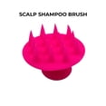 thumbnail image 4 of Ebo Shampoo Brush With Soft Silicone Scalp Massager Brush For All Hair Types Deep Cleanses Scalp Pack Of 2&nbsp;Assorted Color, 4 of 7