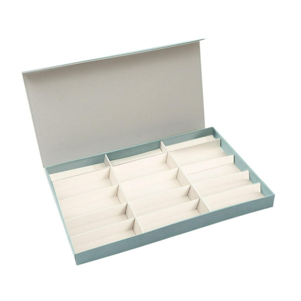 Caja de gafas Caja de gafas de de Almacenador de lentes de almacenamiento Organizador de de Organizador para la tienda Cajón de escritorio de Azul